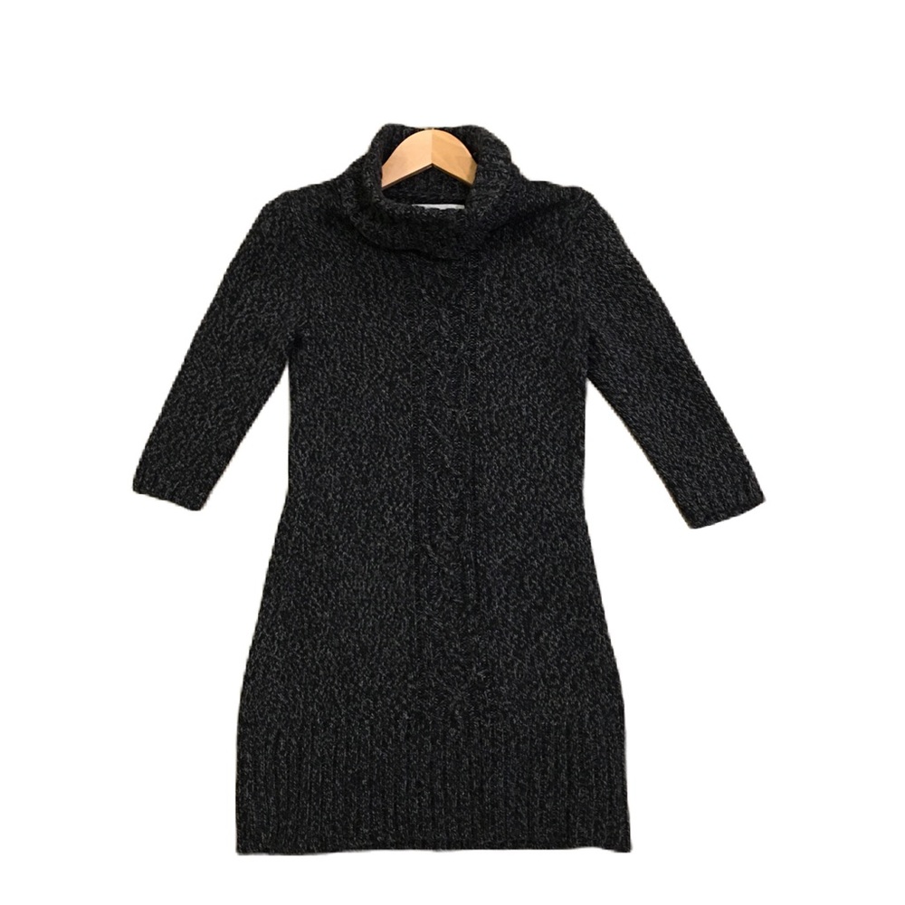 Old Navy Cowl Turtleneck Long Sweater, Black & Gray, Y2K style, XS.